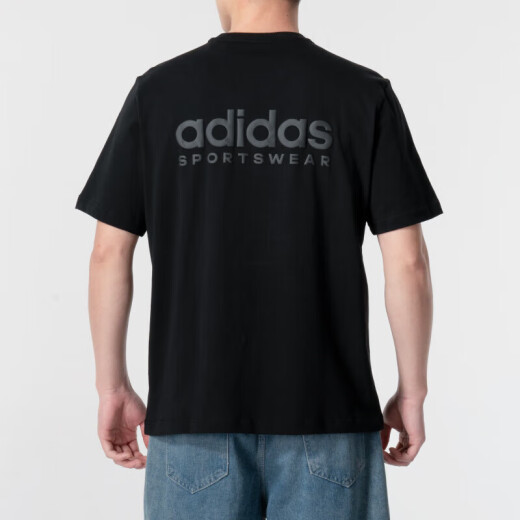 Adidas Ropa para hombres de manga corta 2025 Spring New Breathable Outdoor Fitness Sportswear Simple y versátil Camiseta informal cómoda IR5266/All Cotton XL