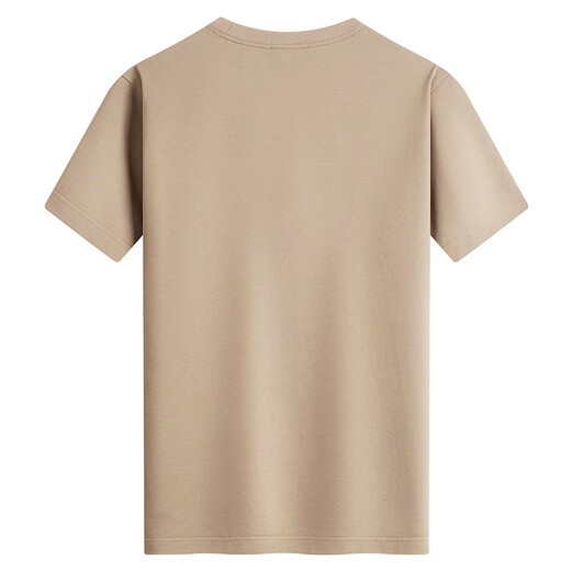 Tanzen mit Wölfen [einschließlich Mulberry-Seide] 7A Antibakterielles modalem chinesischem Stil Stickereien Kurzarm T-Shirt 701 Khaki XL (180)