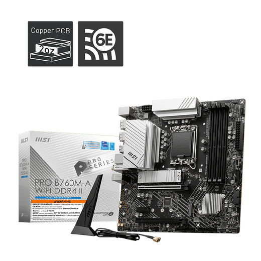 微星（MSI）12/13代/14代CPU主板套装i3 13100f 14100f 12100f 散片 PRO B760M-A WIFI DDR4 II i3-12100F散片