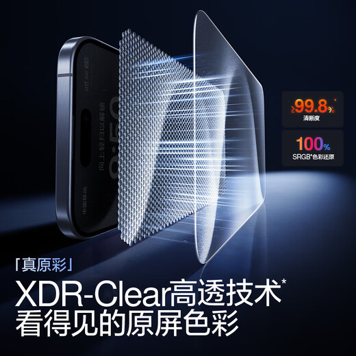 Flash Magic [Flash Magic Box 丨 No hay bordes negros y sin bloqueo de pantalla] Aplicable al iPhone 15 Película templada de Promax Apple 15Pro Película móvil Película HD Second Polvo Free Protective Película [2 piezas] Una portada y un segundo pegado * Sin bordes negros y sin pantalla Apple 15 15