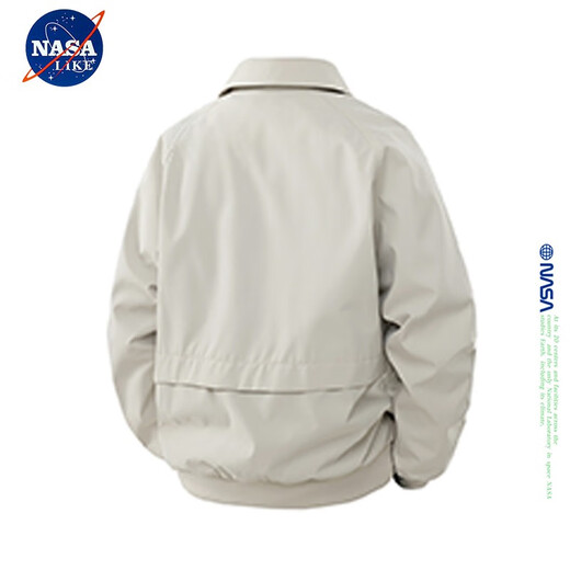 NASALIKE official trendy brand co-branded jacket men's autumn and winter American lapel top windproof casual men's solid color clothes apricot XL (recommended 130-150Jin Jin equals 0.5 kg)