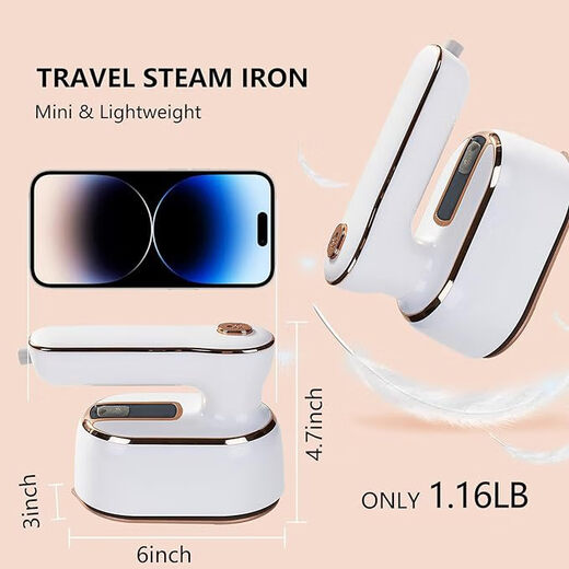 Steam brush handheld ironing machine rotating electric iron ironing machine wet and dry folding machine popular mini ironing steam 6198 purple US regulations 110v (no logo