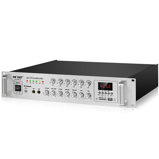 SAST (SAST) fixed voltage high power Bluetooth amplifier public broadcast amplifier 300W ceiling sound column wall mounted audio store meeting home theater combination six-zone independent sound control
