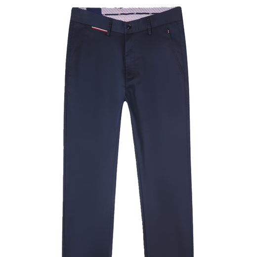Mengtejiao Französische Business Casual Hosen Herren 2024 Sommer Dünner Straight Mid-T-T-Mid-T-Mid-End-Baumwolle Vielseitige Hosen 9928-1 Khaki 29