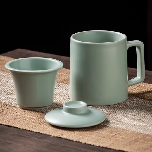 Xin Yu Li Ru kiln tea cup tea separation cup souvenir father birthday gift for men to give father and teacher retirement souvenirs