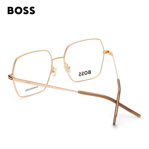 HUGO BOSS【Alica Schmidt同款】眼镜框女素颜简约金属可配近视 1592 RHL