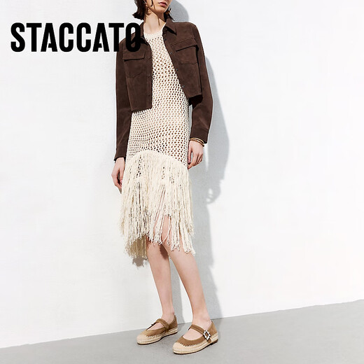 Sijiatu 2025 new wheat sugar cube Mary Jane shoes Fisherman shoes Flat shoes Light mouth shoes Women's single shoes 9UA49AQ5 Grass and wood brown 34