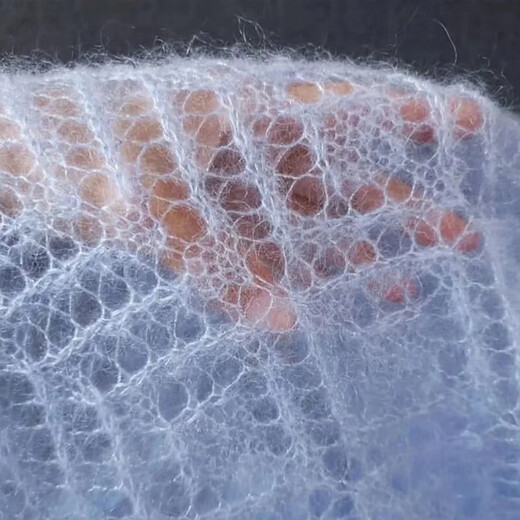 Mohair imported from South Africa young diy hand-knitted fine wool wool thread knitted hand-knitted seahorse hair 01 milky white