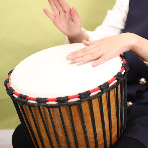 Jaek Dante African Drum Professional Performance Master Drum Lehre Percussion Instrument Old Ziegenkiner Indonesischer afrikanischer Handtank Standard 12-Zoll-Wolkenmee (Big Geschenkpaket)