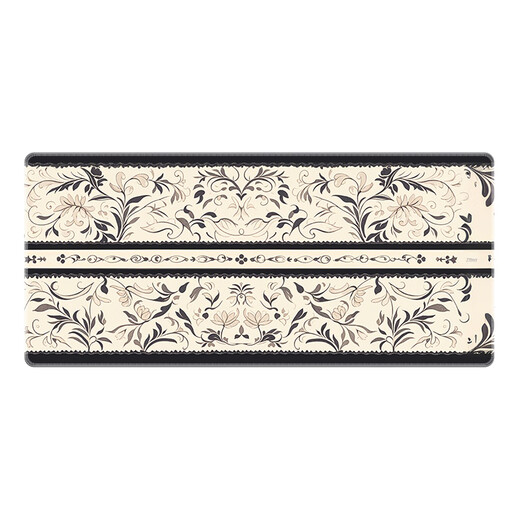 Three-color cat dark cashew flower texture mouse pad high-end versatile super large e-sports game office keyboard 13968 lace 100 cm x 50 cm x 3 mm