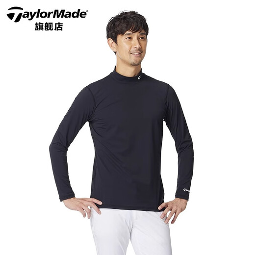 
Taylormade TaylorMay Golf Clothing Men's 2025 New Spring and Autumn Windproof Warm Golf Top Long Sleeve Base Shirt M13118 White M