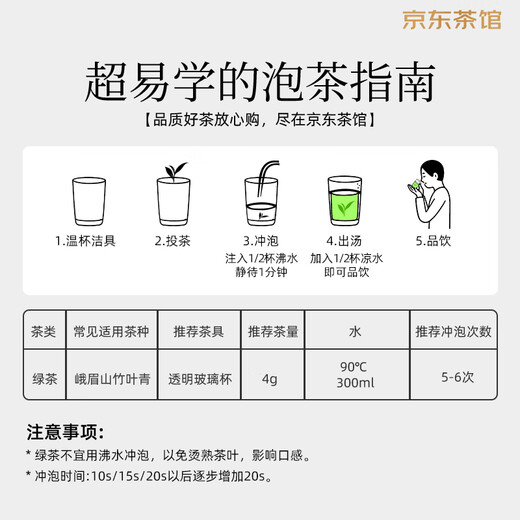 Bamboo Leaf Green Tea Taste 2025 New Tea Emei Mountain Special 120G TEA BOX BOX 14001 Cadeau d'affaires