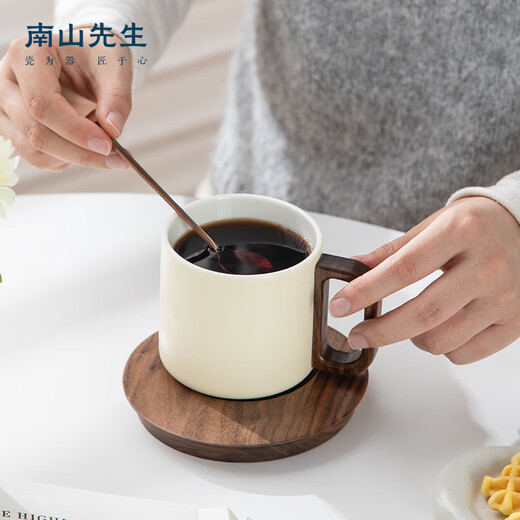Mr. Nanshan Hanjian coffee cup set household ceramic tea cup with spoon light luxury birthday gift exquisite coffee cup