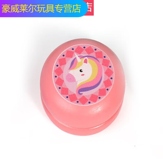 诗滢木质悠悠球儿童溜溜球回旋卡通动物弹力球幼儿园玩具 2个弹力球(随机不重复)