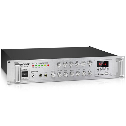 SAST (SAST) fixed voltage high power Bluetooth amplifier public broadcast amplifier 300W ceiling sound column wall mounted audio store meeting home theater combination six-zone independent sound control