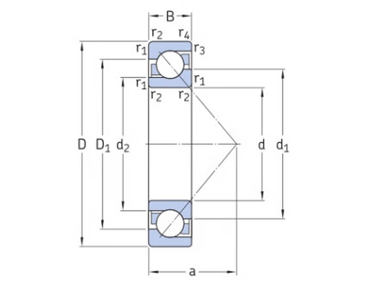 HSZ Baule de rainure profonde 6212-2RS1.SKF1