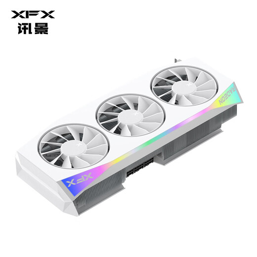 XFX (XFX) AMD RADEON RX 9070 XT OC Overseas Version Ultra 16GB White New E-Sports Game Design Intelligent Learning Desktop Computer Independent Graphics Card