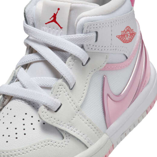 耐克（NIKE）Jordan官方耐克乔丹男女童婴童运动鞋易穿脱宝宝中帮缓震FQ1283 101白/泡沫粉/火焰红 27