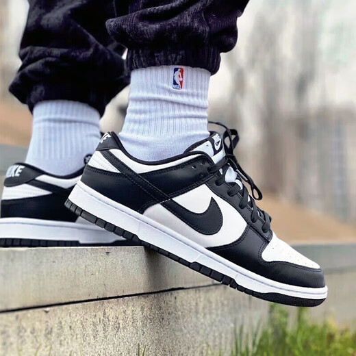 Nike (NIKE) official men's shoes and women's shoes couple's sneakers classic black and white panda DUNK non-slip wear-resistant casual board shoes DD1391-100 men/CW1590-100 women 36