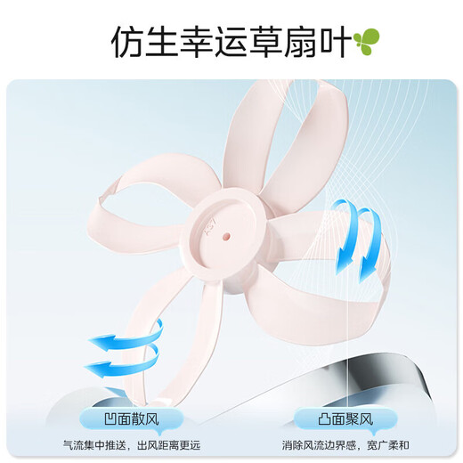 Midea National Subsidy Clover Sleeping Electric Fan Floor Fan Level 1 Energy Efficiency Light Sound Desktop Vertical Household Energy-Saving Fan Intelligent Fan DC Frequency Conversion Timing Remote Control Fan Offline Voice Frequency Conversion Energy Saving Antibacterial Noise Reduction Clover 35TLY