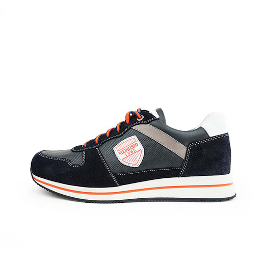 Ma Feishitu (Mephisto) importierte Top -Layer -Kuhlatten -Herrenschuhe Gummi -Sohle -Sneaker mit echtem Leder Casual Leder Casual Schuhe Greg 9855/6145/6105/4830 (Naru Qing) 39