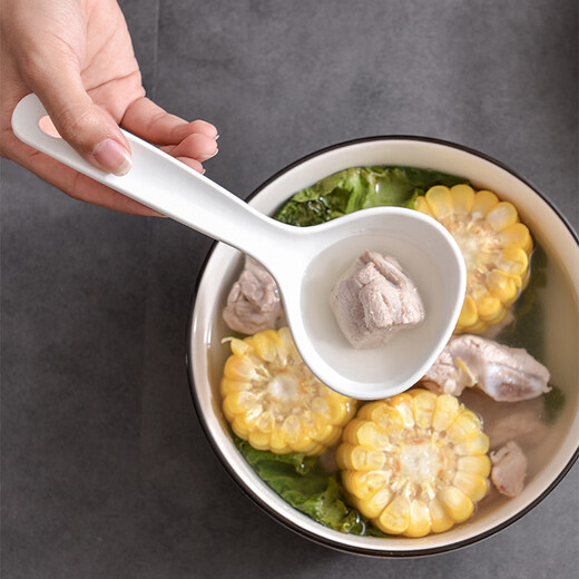 LOCKZI soup spoon rice spoon plastic porridge spoon small spoon rice cooker porridge spoon non-stick rice porridge spoon plastic food grade non-stick spoon individually packaged