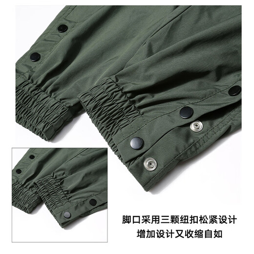 Wassup Sohot work pants men's spring trousers loose trendy casual pants outdoor trousers men's black XL