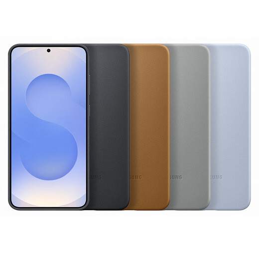 三星 Samsung Galaxy S25+ 原装环保生态皮保护壳 手机套 原厂手机壳 多功能保护套 金色