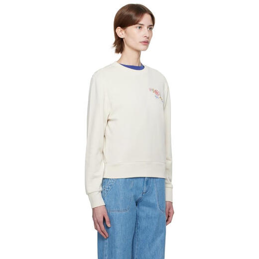 A.P.C. Light Luxury Women's Off-White EVELYN Pullover Ecru 20 | XS