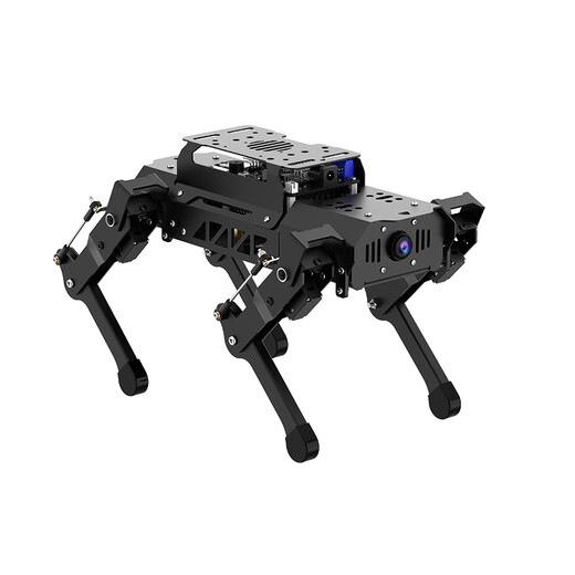 Fantasy Ros2 Robot Puppypi Raspberry Pi 5 Máquina de cuatro patas Dog Ai Big Model Identificación visual Interacción de voz inteligente Diagrama Slam Navigation Python Open Source Open Insignship Development Edition Raspberry Pi 5/4G