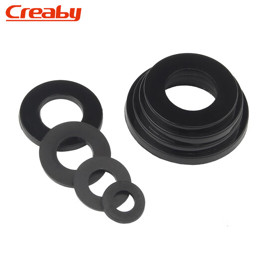 Creaby plastic nylon gasket round insulating flat gasket plastic enlarged rubber gasket washer white M6*10*1 100 pieces