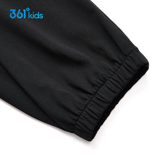 
361 children's clothing children's trousers 25 summer boys and girls breathable elastic skin-friendly sports knitted trousers black 140