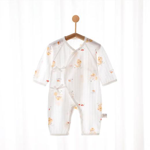 [Belleyi Summer Claimbing Clothes] Baby-Cy-Sisie Summer Summer Long Manche à manches longues Climatisation Baby Coton Ha Vêtements 5251 # Lawn Deer 59cm