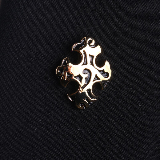 Lüge Shang Herren Sonnenblume Business Business Brosche Anzug Hemd einfache Platte Gold plattiert Silberkragen festgesteckt