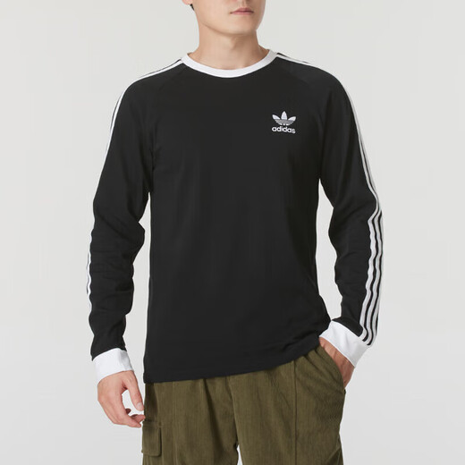 T-shirt à manches longues Adidas Clover NOUVEAU Été Fitness Traine Sports Versons sportifs Breffable Casual Round Neck Pullover IA4877 S
