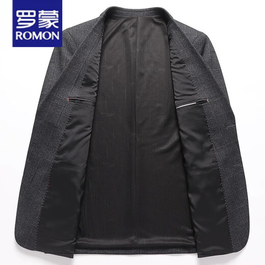 
ROMON Middle-aged Daddy Suit Jacket Spring and Autumn 2025 New Business Official Casual Suit Men's Single Top Jacket E693 Blue M 170 [Suitable for 95-120Jin [Jin equals 0.5 kg]]