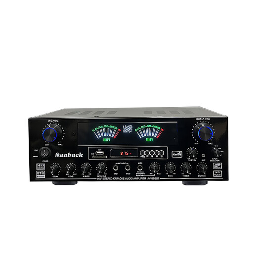 埠帝新款大功率7声道家用功放机KTV卡包蓝牙重低音功放音响 AV-555BT新款5声道 内置蓝牙