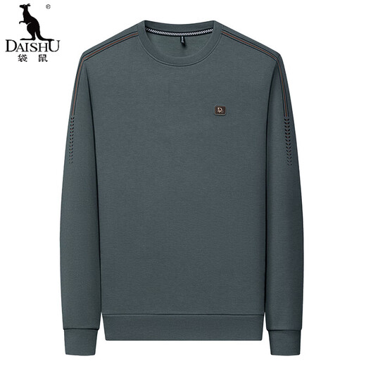 
Kangaroo men's long-sleeved T-shirt 2024 autumn round neck sweatshirt men's spring and autumn middle-aged top daddy's wear waffle base shirt JXYXL75-6625 gray XL 175 recommended 135-150Jin [Jin equals 0.5 kg]