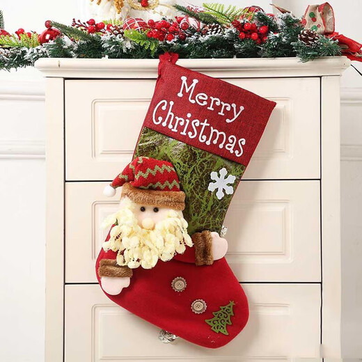 Jingtang Christmas decorations Christmas tree pendants Christmas socks gift bags children's gifts large Santa socks