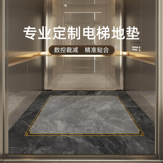 萝大搬（LUODABAN）电梯轿厢地板专用地垫皮革定制地毯商用酒店防滑垫子仿大理石 定制款联系客服-皮革[70元/㎡] 星宿-14957