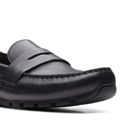 Clarks Oswick Bar Herren neuer lässiger One-Pin-One-Sole-Slipper Beanie Shoes Black 261666737-Oswick Bar 41