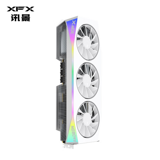 XFX (XFX) AMD RADEON RX 9070 XT OC Overseas Version Ultra 16GB White New E-Sports Game Design Intelligent Learning Desktop Computer Independent Graphics Card