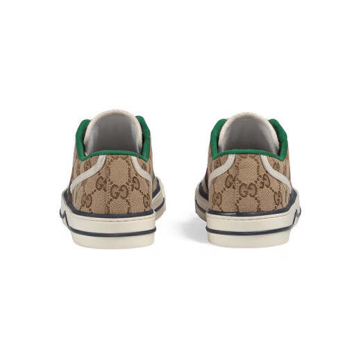 Zapatos de mujeres de Gucci (Gucci), logotipo retro de moda zapatos deportivos versátiles versátiles, marrón 606110 HVK20 9766 35