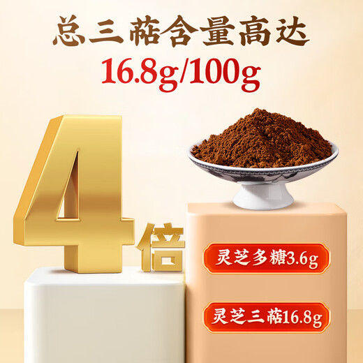 北京同仁堂破壁灵芝孢子粉 增强免疫力 灵芝粉手术后恢复营养品中老年人补品 1盒 30g