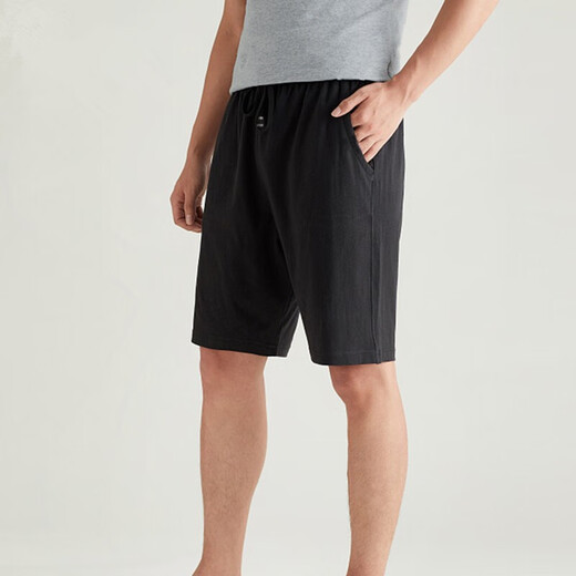 
Langsha pure cotton pajama pants men's five-point shorts loose large size home shorts thin casual men's home pants