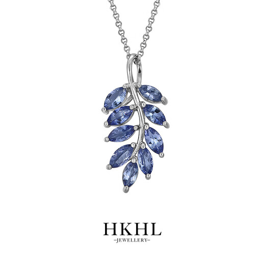 CHAUIYIN Chaoyin 925 silver tanzanite necklace women's sapphire pendant light luxury versatile clavicle chain fashion accessories tanzanite tanzanite necklace