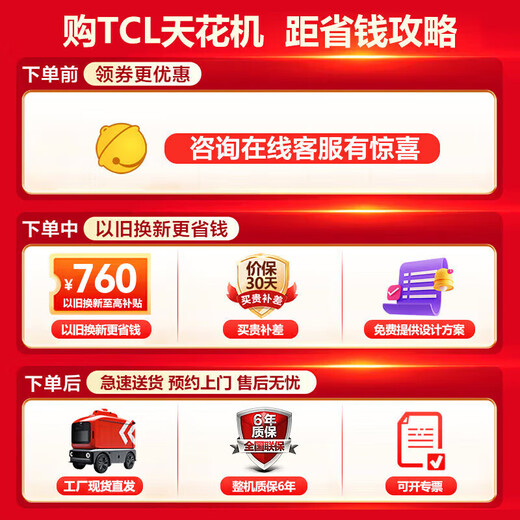 TCL central air conditioner 5 hp ceiling unit variable frequency first-level energy efficiency 3 hp embedded ceiling air conditioner One-to-one well unit shop hotel office factory ceiling commercial air conditioner large 5 hp three-level energy efficiency fixed frequency heating and cooling (380v)