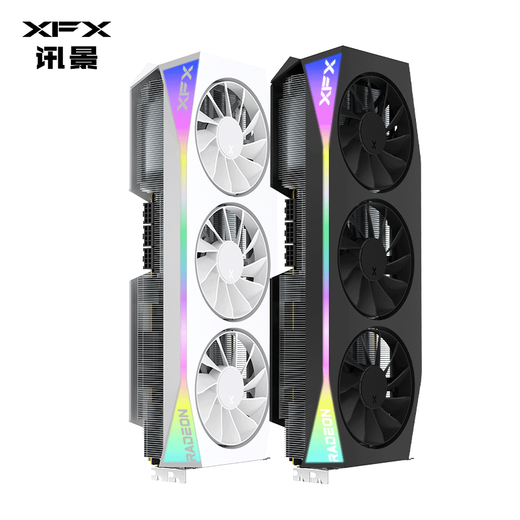 XFX (XFX) AMD RADEON RX 9070 XT OC Overseas Version Ultra 16GB White New E-Sports Game Design Intelligent Learning Desktop Computer Independent Graphics Card