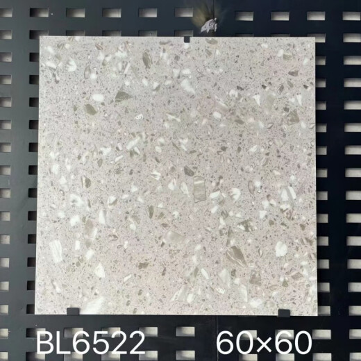
The same style is suitable for Foshan terrazzo antique tiles 600x600 restaurant clothing store matte blue pink floor tiles shopping mall bathroom deep khaki ST6636