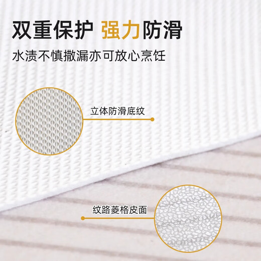 
WCZ German kitchen floor mats with non-slip, oil-resistant, wipeable, free-cut 2025 new style careless carpet 15917-Qingyuan 6090cm [dirty-resistant, no-washing]